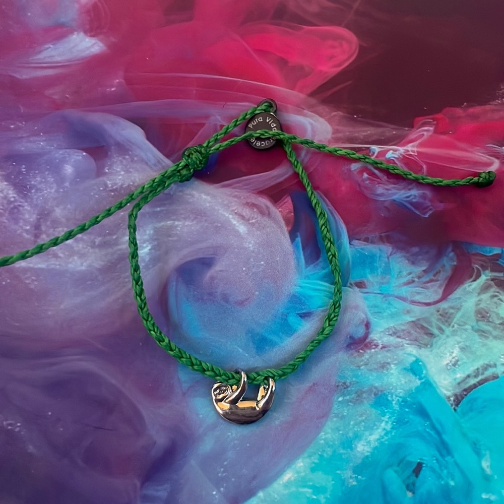 Pura vida sloth charm